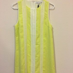 English Factory Yellow Shift Dress
